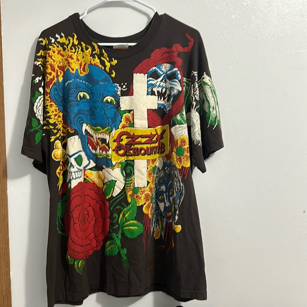 Ozzy osbourne aop shirt single stitch 1992 shirt xl